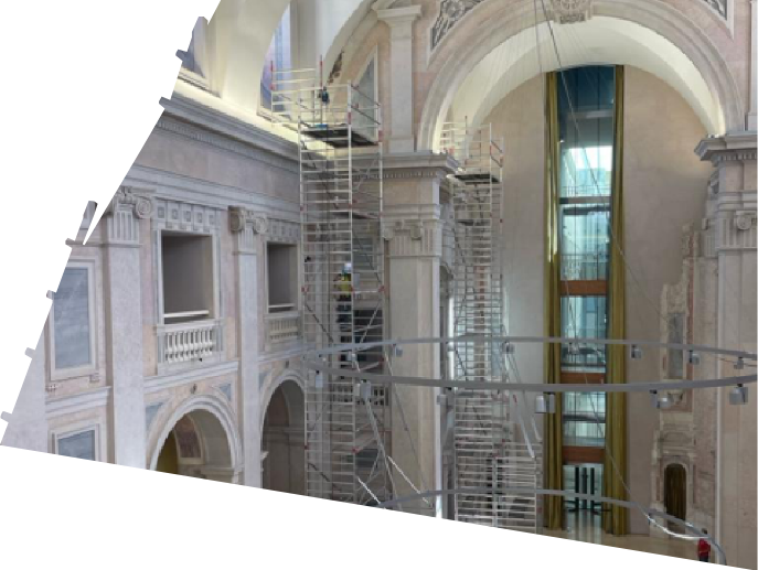 Manutenção de Fachadas Interiores do Museu do Banco de Portugal